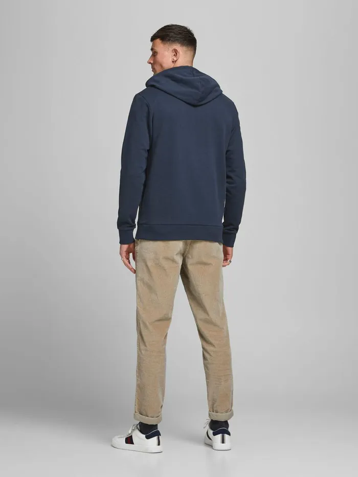 Sweatshirts JACK and JONES Mens LOGO HOODIE Blue Navy Blazer On Sale