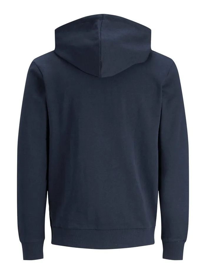 Sweatshirts JACK and JONES Mens LOGO HOODIE Blue Navy Blazer On Sale