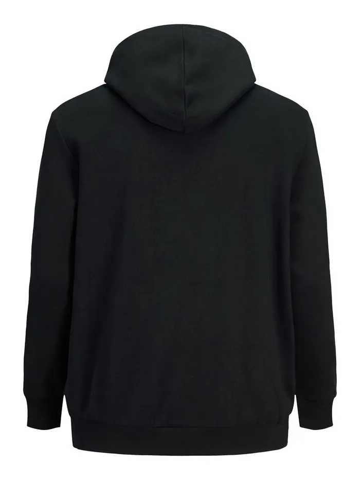 Sweatshirts JACK and JONES Mens LOOPBACK HOODIE Black Black Cheap On Sale