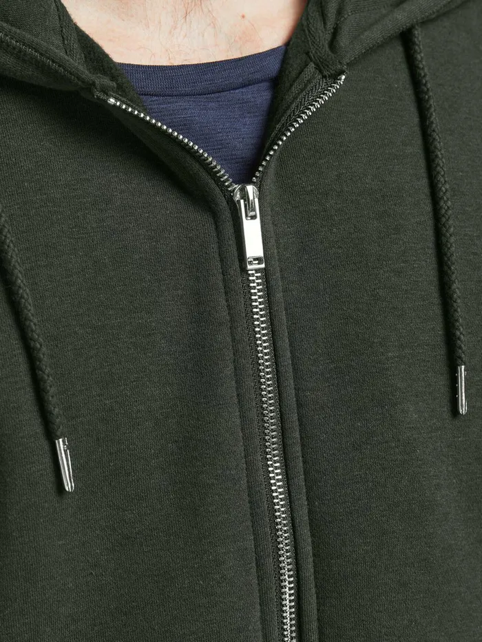 Sweatshirts JACK and JONES Mens SWEAT ZIP HOODIE Green Rosin Gift 4 You