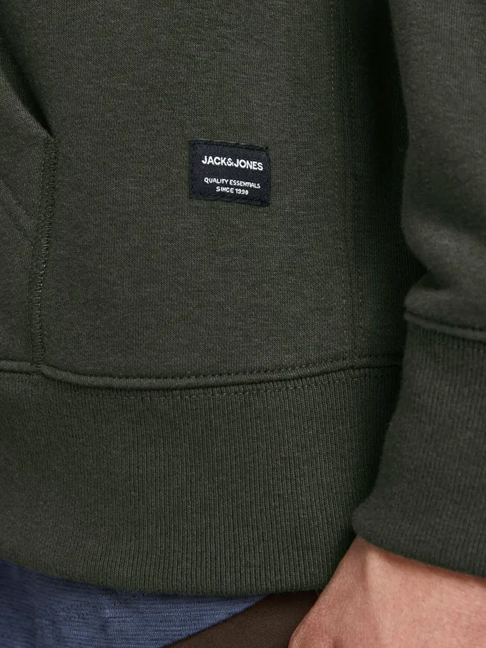 Sweatshirts JACK and JONES Mens SWEAT ZIP HOODIE Green Rosin Gift 4 You