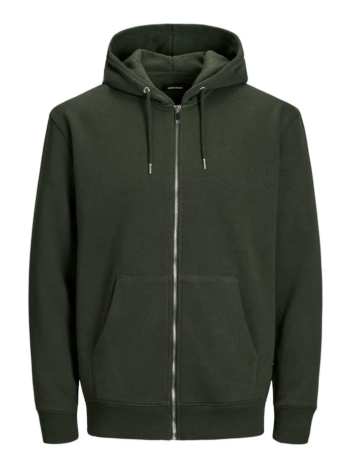 Sweatshirts JACK and JONES Mens SWEAT ZIP HOODIE Green Rosin Gift 4 You
