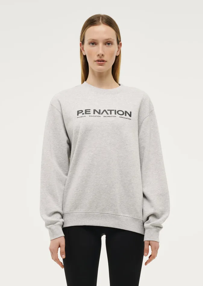 Sweatshirts QUALIFY SWEAT IN GREY MARL 8211 PE Nation Women