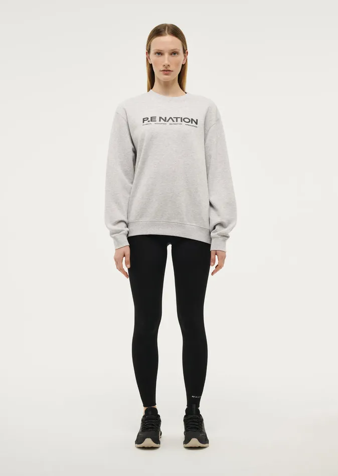 Sweatshirts QUALIFY SWEAT IN GREY MARL 8211 PE Nation Women