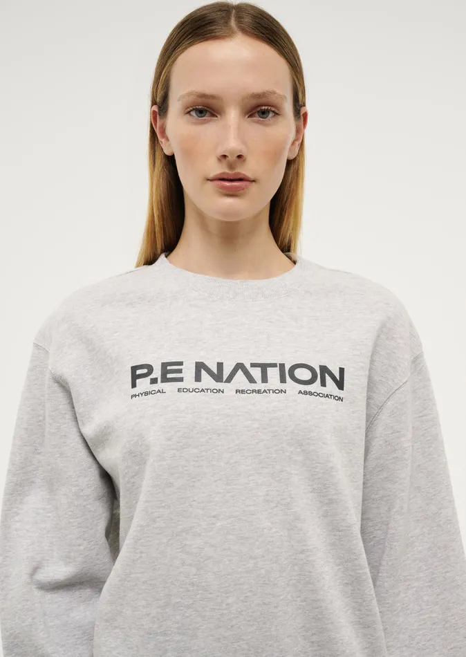 Sweatshirts QUALIFY SWEAT IN GREY MARL 8211 PE Nation Women