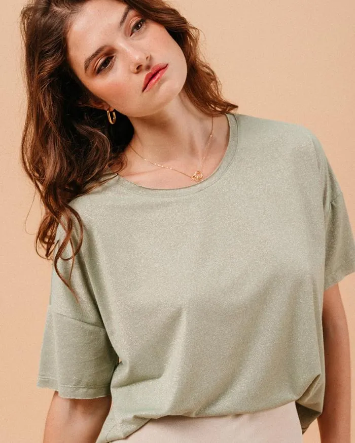 TSHIRT VERT MUST Shop Grace and Mila ShortSleeves Tshirts