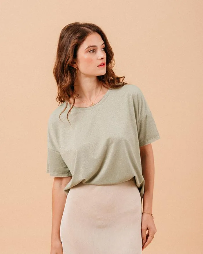 TSHIRT VERT MUST Shop Grace and Mila ShortSleeves Tshirts