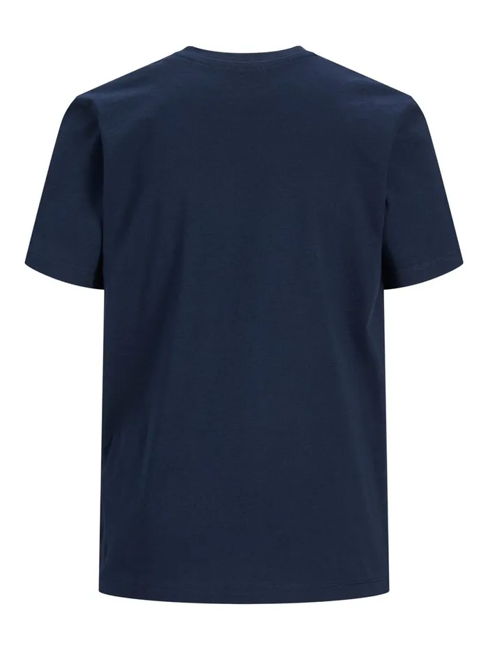 Tshirts JACK and JONES Junior BOYS LOGO PRINT TSHIRT Blue Navy Blazer Popular