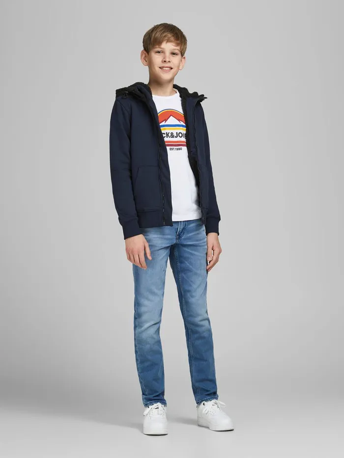 Tshirts JACK and JONES Junior BOYS LONGSLEEVED TSHIRT White White For Sale