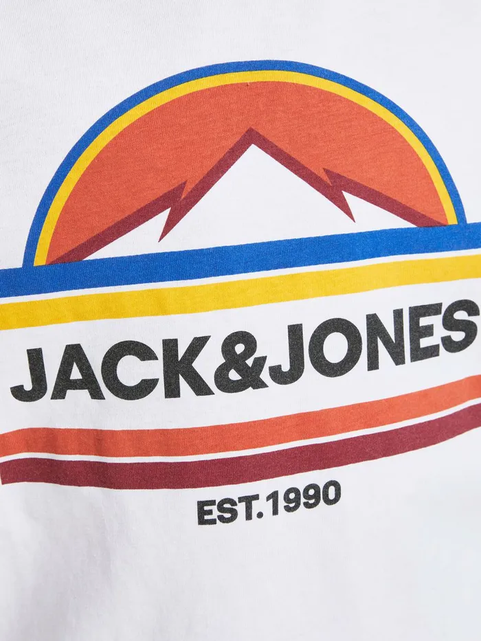 Tshirts JACK and JONES Junior BOYS LONGSLEEVED TSHIRT White White For Sale