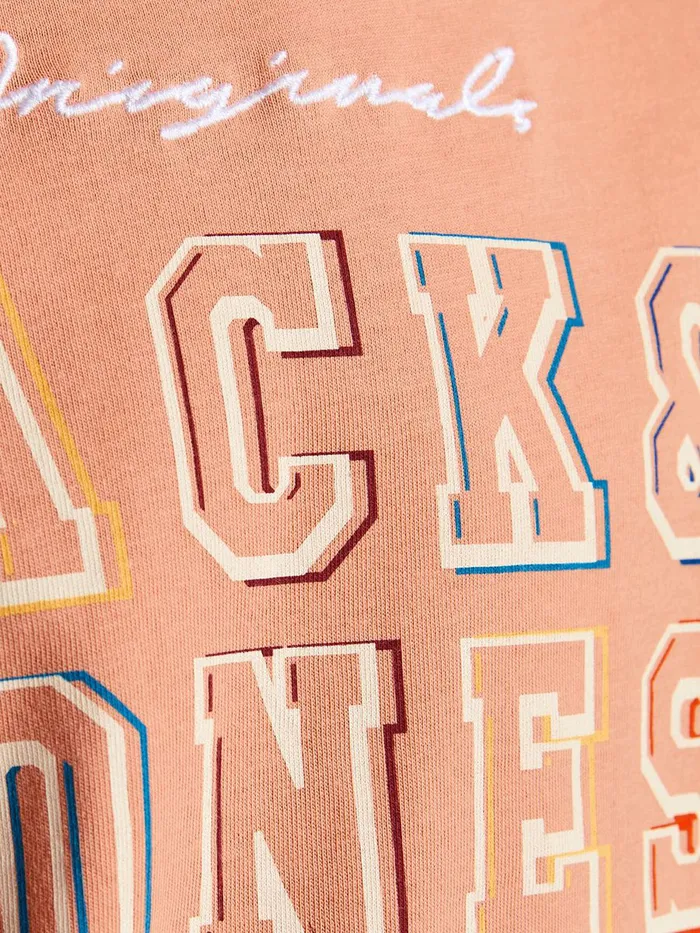 Tshirts JACK and JONES Junior BOYS TSHIRT Pastel Shell Coral On Sale