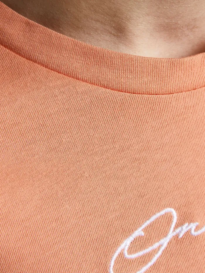 Tshirts JACK and JONES Junior BOYS TSHIRT Pastel Shell Coral On Sale