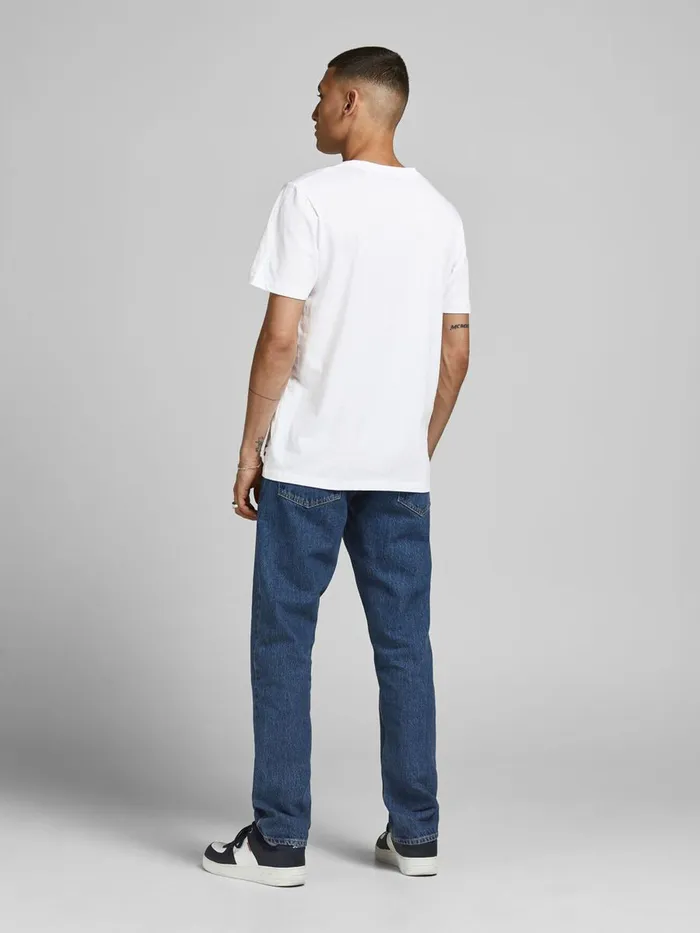 Tshirts JACK and JONES Mens FRENCH PRINT TSHIRT White White On Sale