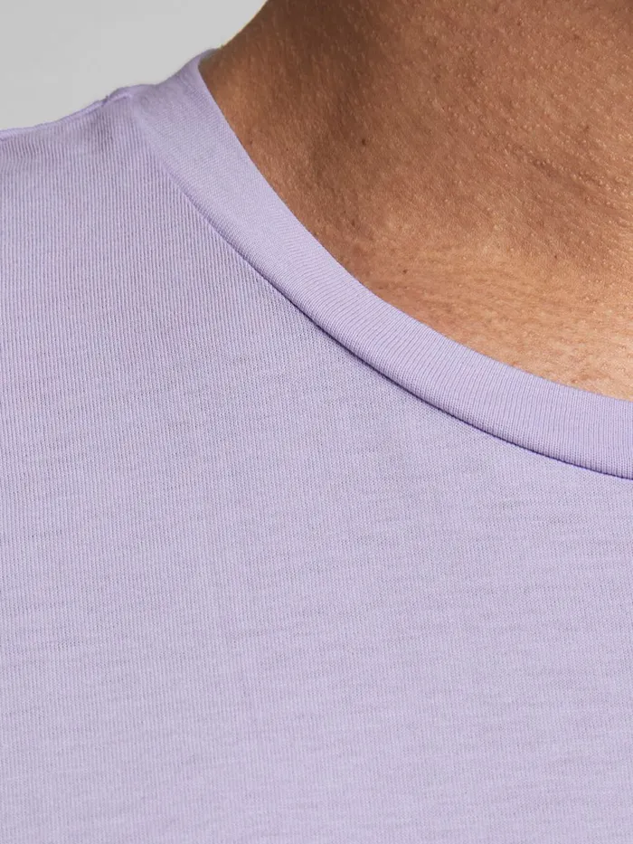 Tshirts JACK and JONES Mens LOGO TSHIRT Pastel Lavender Cheap On Sale