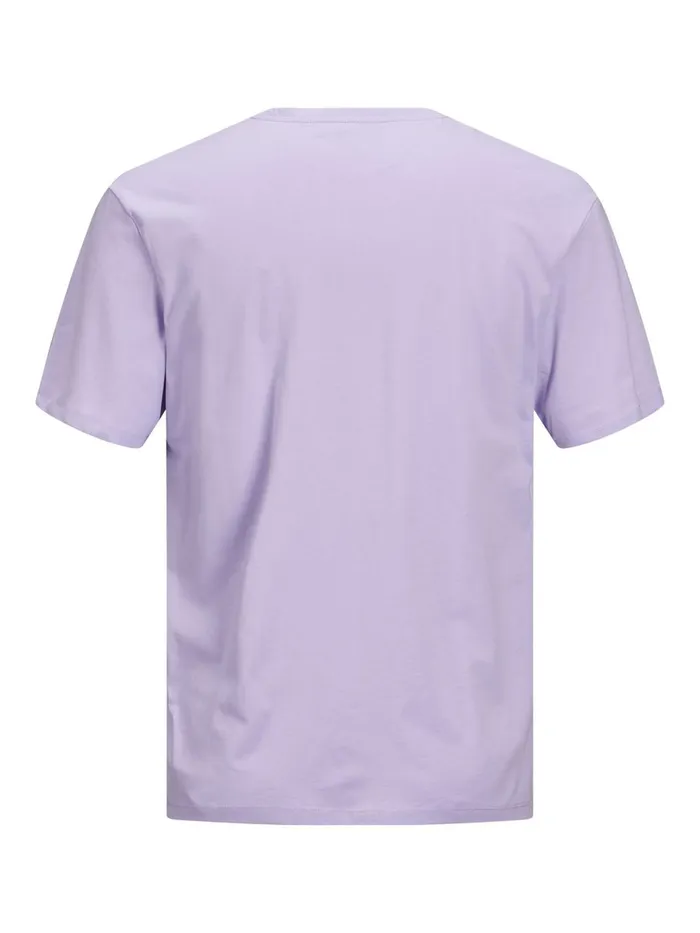 Tshirts JACK and JONES Mens LOGO TSHIRT Pastel Lavender Cheap On Sale