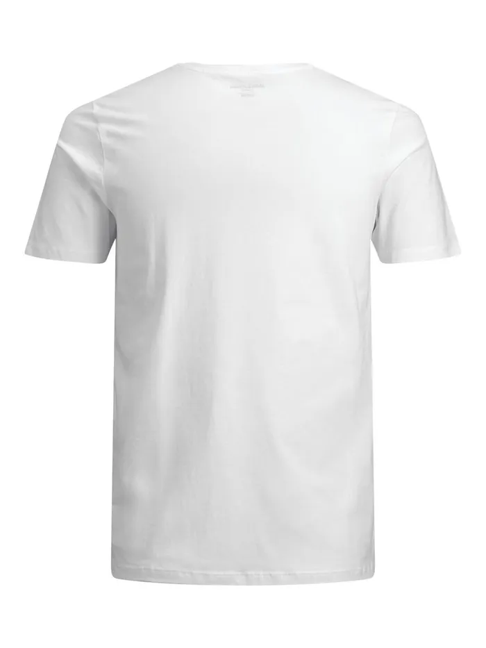 Tshirts JACK and JONES Mens LOGO TSHIRT White White Gift 4 You