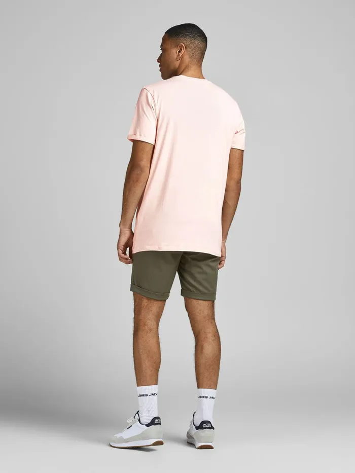 Tshirts JACK and JONES Mens ORGANIC COTTON TSHIRT Pastel Peach Whip Gift 4 You