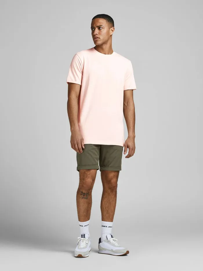Tshirts JACK and JONES Mens ORGANIC COTTON TSHIRT Pastel Peach Whip Gift 4 You