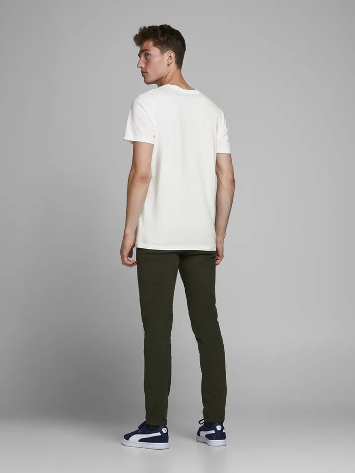 Tshirts JACK and JONES Mens REGULAR FIT LOGO TSHIRT White Cloud Dancer Online
