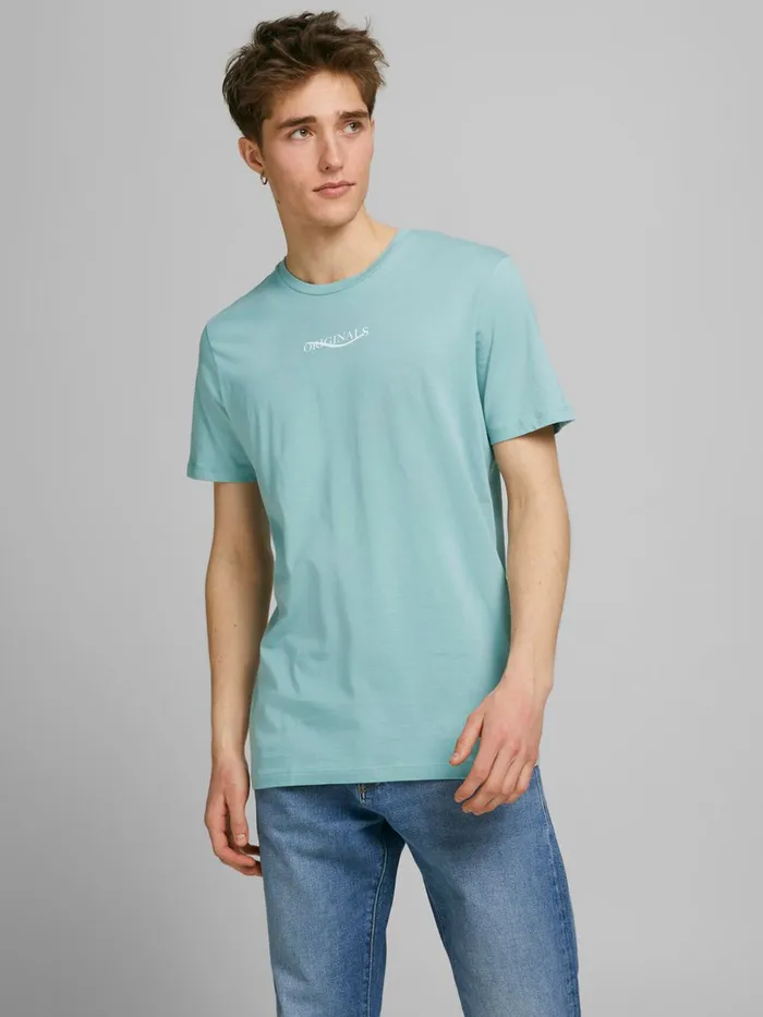 Tshirts JACK and JONES Mens REGULAR FIT TSHIRT Blue Blue Surf Gift 4 You
