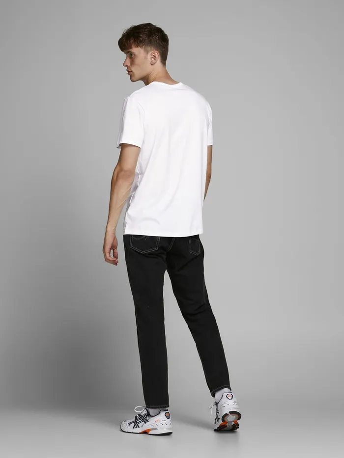 Tshirts JACK and JONES Mens SLIM FIT TSHIRT White White Cheap On Sale