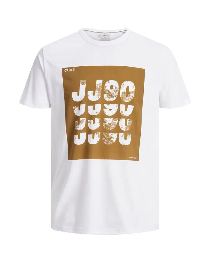 Tshirts JACK and JONES Mens SLIM FIT TSHIRT White White Cheap On Sale