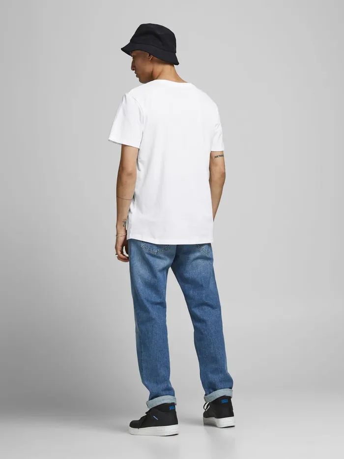 Tshirts JACK and JONES Mens STATEMENT PRINT TSHIRT White White Gift Ideas