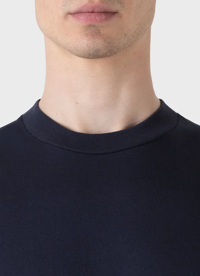 Tshirts Men Relaxed Fit Heavyweight Tshirt Navy ussunspel