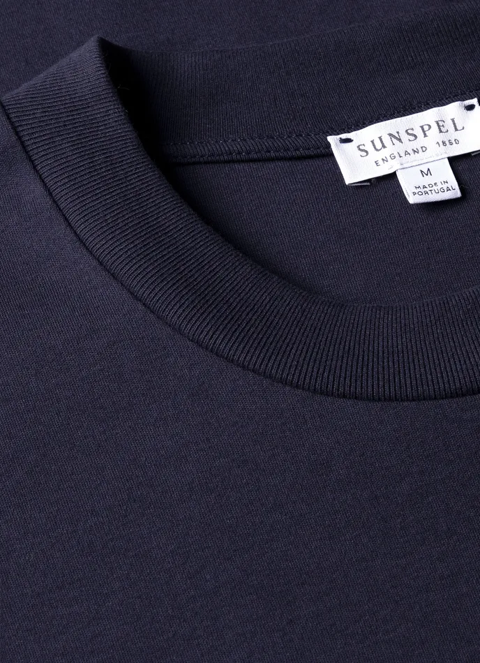 Tshirts Men Relaxed Fit Heavyweight Tshirt Navy ussunspel