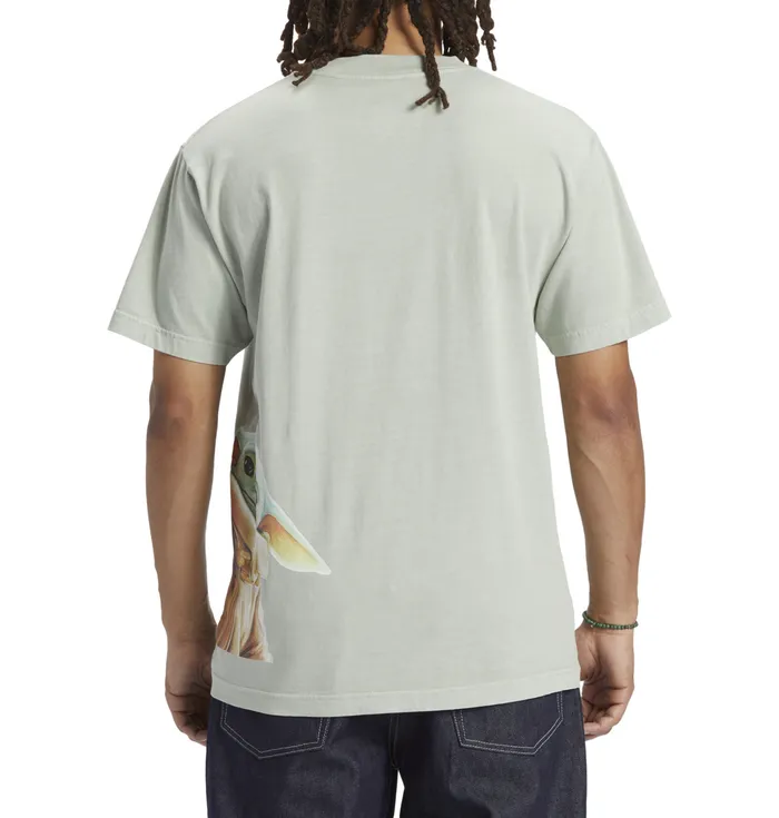 TShirts Star Wars DC Grogu The Child TShirt silt green enzyme wash DC Shoes Men