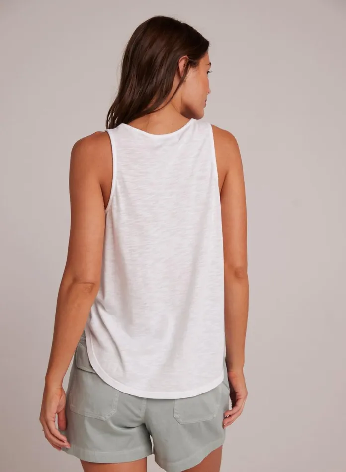 TShirts Women Bella Dahl Scoop Neck Tank 8211 White TShirts Women Bella Dahl Scoop Neck Tank 8211 White
