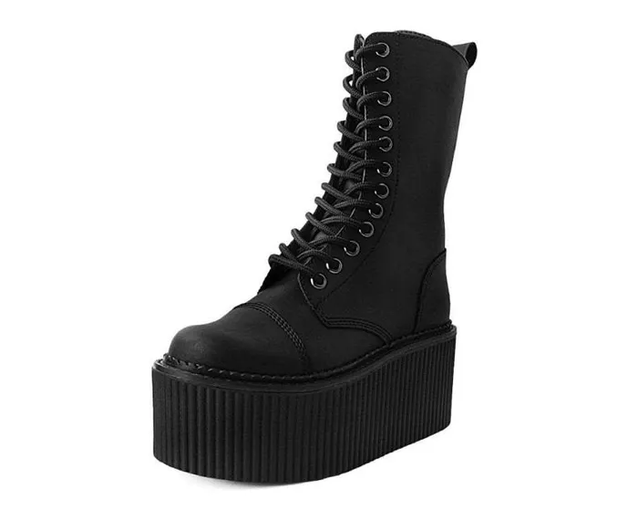 TUK Shoes Boots Men Black 12Eye Casbah Stratocreeper Boot