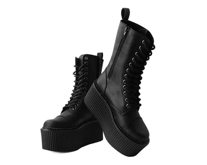 TUK Shoes Boots Men Black 12Eye Casbah Stratocreeper Boot TUK Shoes Boots Men Black 12Eye Casbah Stratocreeper Boot