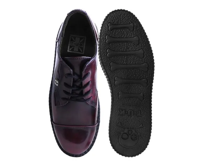 TUK Shoes Dress Shoes Men Burgundy TUKskin Toe Cap Viva Low Creeper TUK Shoes Dress Shoes Men Burgundy TUKskin Toe Cap Viva Low Creeper