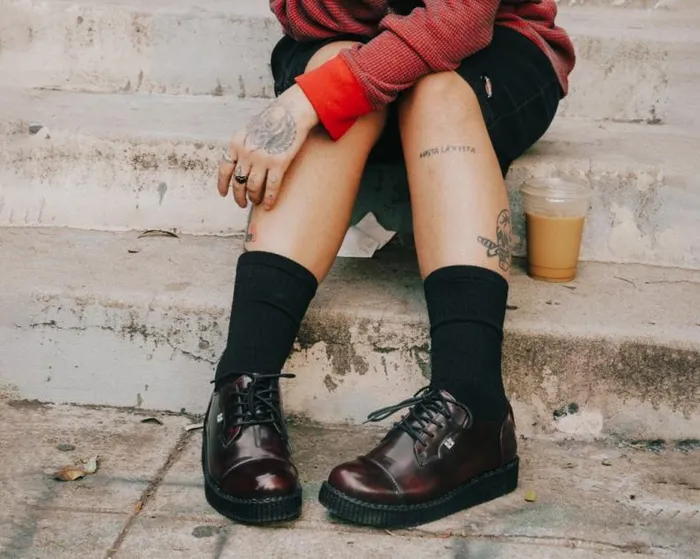 TUK Shoes Dress Shoes Men Burgundy TUKskin Toe Cap Viva Low Creeper TUK Shoes Dress Shoes Men Burgundy TUKskin Toe Cap Viva Low Creeper