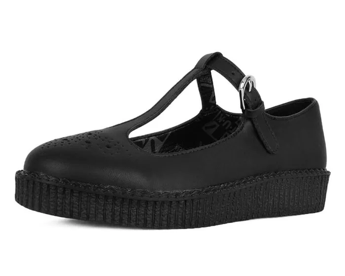TUK Shoes Mary Janes Women Black TUKskin TBar Viva Low Mary Jane
