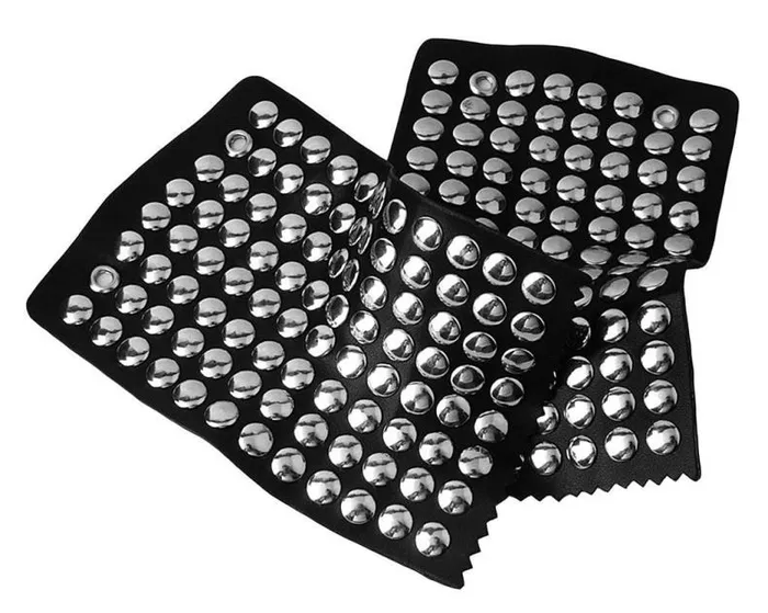 TUK Shoes Shoe Accessories Adult Silver Disc Studded Boot Apron