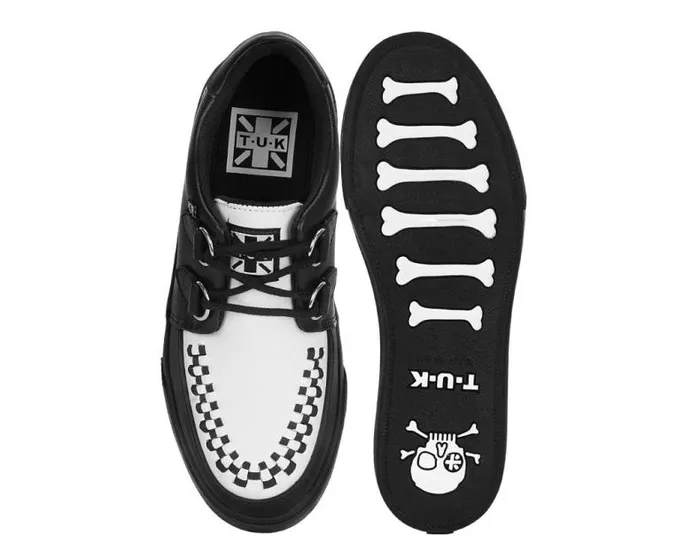 TUK Shoes Sneakers Men Black and White DRing Sneaker