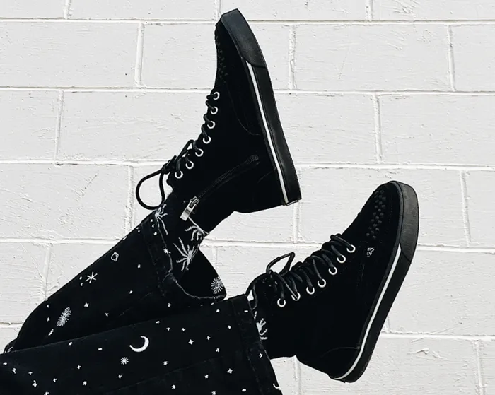 TUK Shoes Sneakers Men Black Suede 8Eye Sneaker Boot