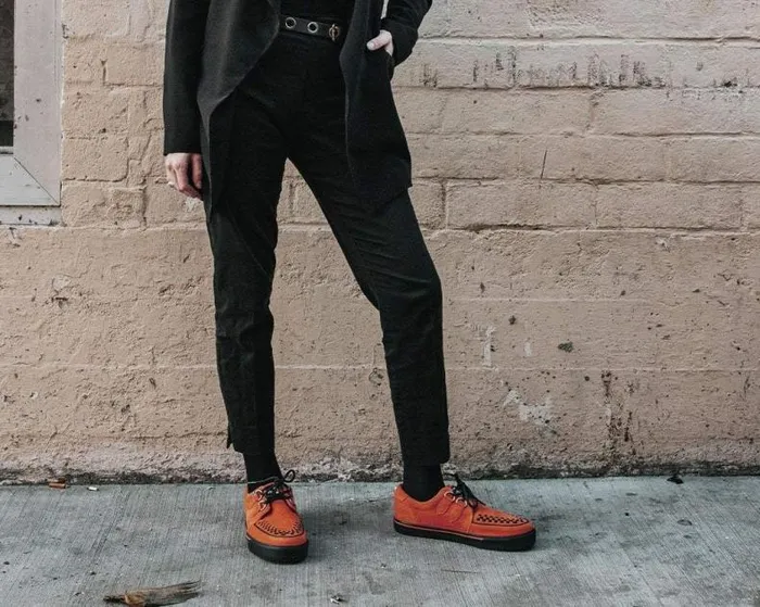 TUK Shoes Sneakers Men Burnt Orange Suede 2Ring VLK Sneaker TUK Shoes Sneakers Men Burnt Orange Suede 2Ring VLK Sneaker