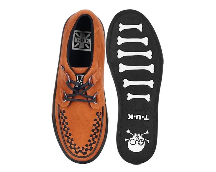 TUK Shoes Sneakers Men Burnt Orange Suede 2Ring VLK Sneaker TUK Shoes Sneakers Men Burnt Orange Suede 2Ring VLK Sneaker