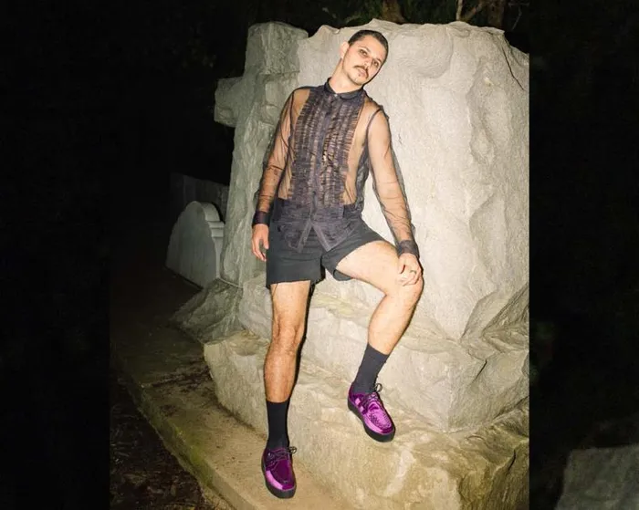 TUK Shoes Vegan Men Violet Velvet Vegan Viva Mondo Creeper