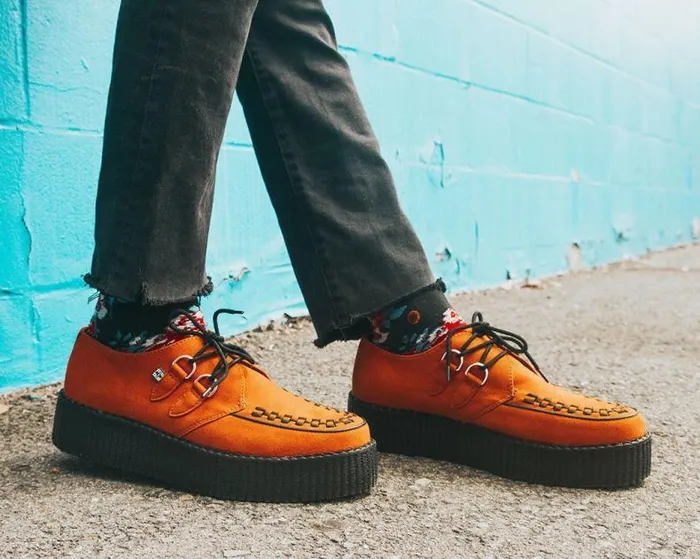 TUK Shoes Vegan Women Burnt Orange Viva Mondo Creeper TUK Shoes Vegan Women Burnt Orange Viva Mondo Creeper