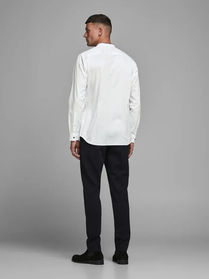 Tailoring JACK and JONES Mens TUXEDO SHIRT White White
