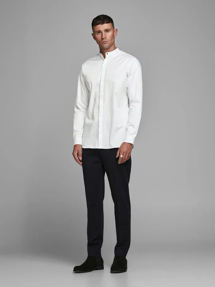 Tailoring JACK and JONES Mens TUXEDO SHIRT White White
