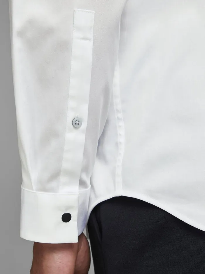 Tailoring JACK and JONES Mens TUXEDO SHIRT White White