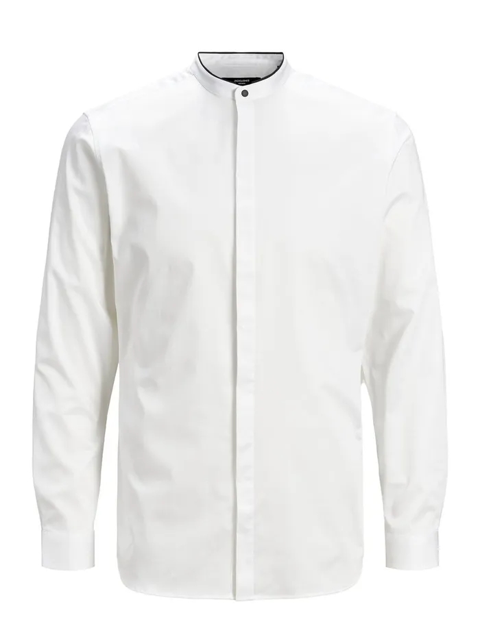 Tailoring JACK and JONES Mens TUXEDO SHIRT White White