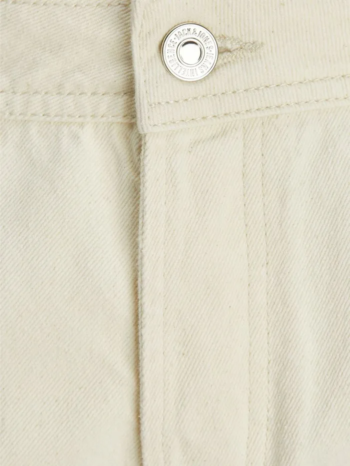 Tapered Jeans JACK and JONES Mens FRANK ORIGINAL AKM 480 TAPERED FIT JEANS White Ecru