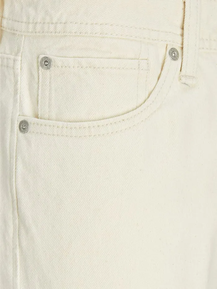 Tapered Jeans JACK and JONES Mens FRANK ORIGINAL AKM 480 TAPERED FIT JEANS White Ecru
