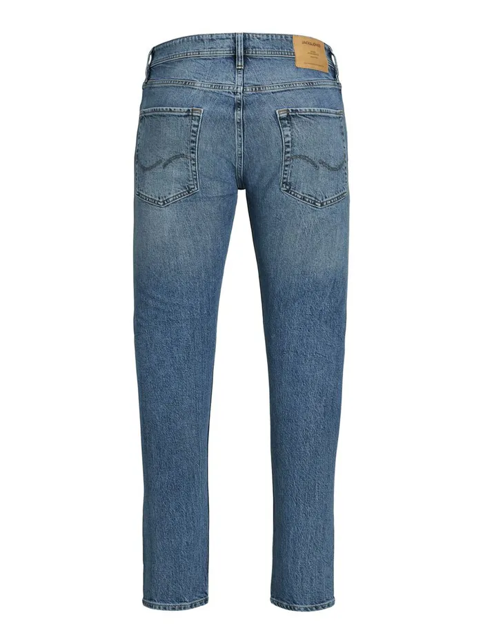 Tapered Jeans JACK and JONES Mens FRED ORIGINAL CJ 415 TAPERED FIT JEANS Blue Blue Denim